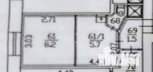 Студия квартира, вторичка, 16м2, 6/9 этаж