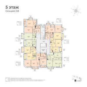 2-к квартира, вторичка, 54м2, 5/6 этаж