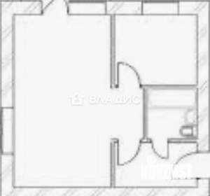 1-к квартира, вторичка, 31м2, 1/3 этаж