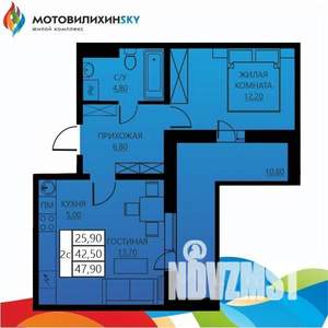 2-к квартира, вторичка, 42м2, 2/8 этаж