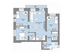 3-к квартира, вторичка, 85м2, 5/9 этаж