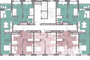 3-к квартира, строящийся дом, 79м2, 11/22 этаж