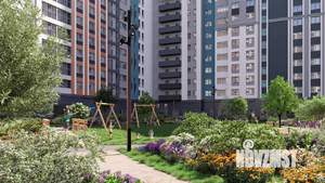 Студия квартира, строящийся дом, 65м2, 18/22 этаж