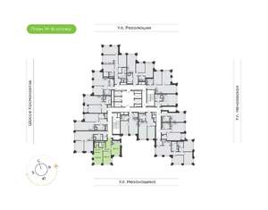 2-к квартира, вторичка, 60м2, 16/30 этаж