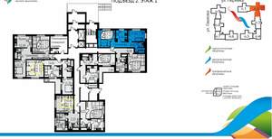 2-к квартира, вторичка, 51м2, 1/16 этаж