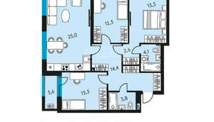 4-к квартира, вторичка, 84м2, 10/30 этаж