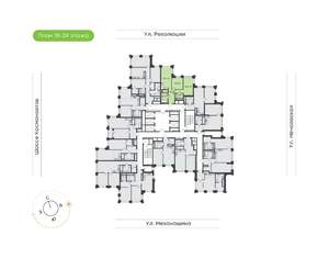 2-к квартира, вторичка, 63м2, 19/30 этаж