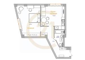 2-к квартира, вторичка, 58м2, 2/17 этаж