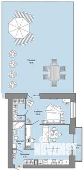 1-к квартира, вторичка, 75м2, 2/8 этаж