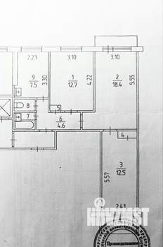 3-к квартира, вторичка, 60м2, 4/9 этаж