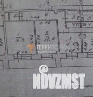 2-к квартира, вторичка, 52м2, 9/14 этаж