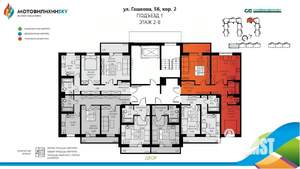 3-к квартира, вторичка, 68м2, 2/8 этаж