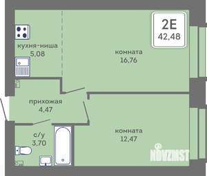 2-к квартира, вторичка, 42м2, 1/7 этаж