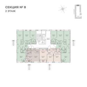 4-к квартира, строящийся дом, 93м2, 2/6 этаж