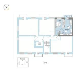 1-к квартира, вторичка, 41м2, 4/9 этаж