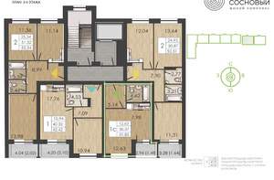 1-к квартира, вторичка, 30м2, 4/4 этаж