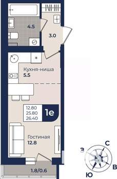2-к квартира, вторичка, 49м2, 7/10 этаж