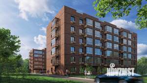 2-к квартира, строящийся дом, 37м2, 1/6 этаж