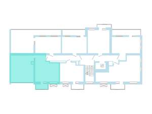 1-к квартира, вторичка, 46м2, 8/8 этаж