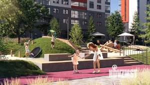 Студия квартира, строящийся дом, 65м2, 16/22 этаж