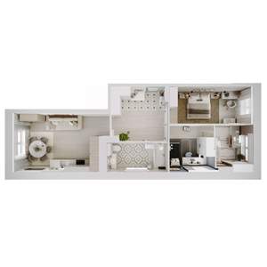 3-к квартира, вторичка, 67м2, 10/18 этаж