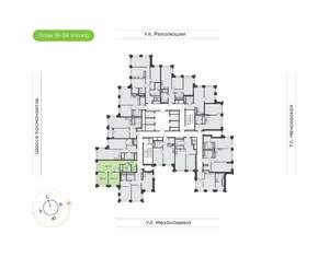 2-к квартира, вторичка, 57м2, 20/30 этаж