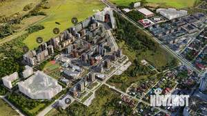 3-к квартира, строящийся дом, 61м2, 12/20 этаж