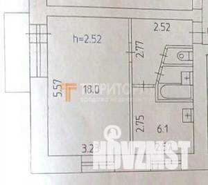 1-к квартира, вторичка, 32м2, 5/5 этаж