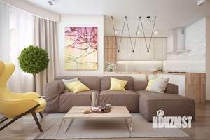 3-к квартира, строящийся дом, 50м2, 1/9 этаж