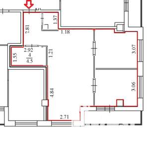 2-к квартира, вторичка, 60м2, 16/25 этаж