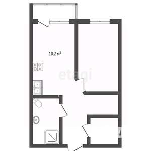 1-к квартира, вторичка, 34м2, 11/16 этаж