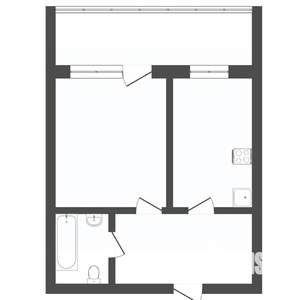 1-к квартира, вторичка, 47м2, 2/22 этаж