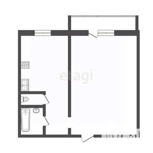 1-к квартира, вторичка, 34м2, 8/9 этаж