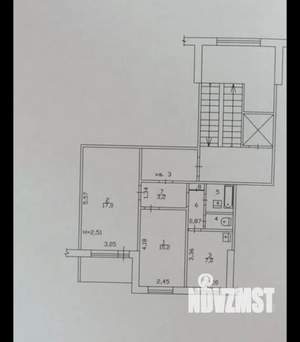 2-к квартира, вторичка, 44м2, 1/9 этаж