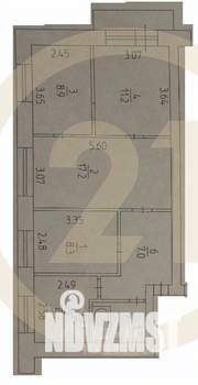 4-к квартира, вторичка, 62м2, 5/5 этаж