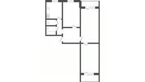 3-к квартира, вторичка, 61м2, 1/9 этаж