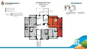3-к квартира, вторичка, 64м2, 1/8 этаж