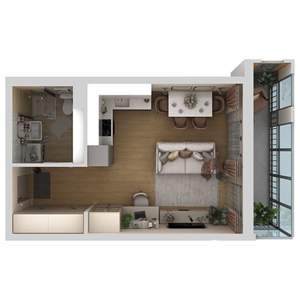 Студия квартира, вторичка, 29м2, 5/9 этаж