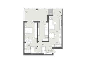 3-к квартира, строящийся дом, 90м2, 2/6 этаж