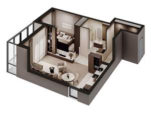 2-к квартира, строящийся дом, 64м2, 5/6 этаж