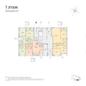 3-к квартира, вторичка, 98м2, 1/6 этаж