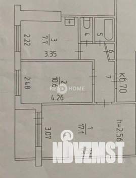 2-к квартира, вторичка, 45м2, 9/9 этаж