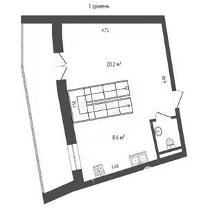 4-к квартира, вторичка, 41м2, 16/17 этаж