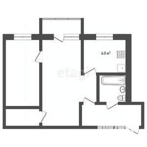 2-к квартира, вторичка, 44м2, 2/5 этаж