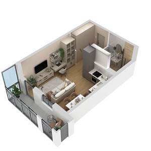 Студия квартира, вторичка, 29м2, 3/9 этаж