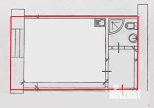Студия квартира, вторичка, 21м2, 1/9 этаж