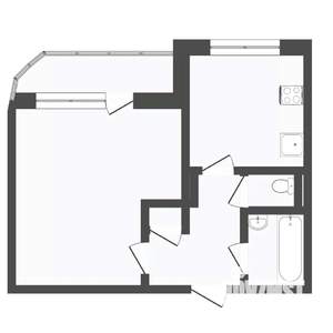 1-к квартира, вторичка, 36м2, 8/9 этаж