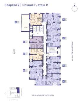 2-к квартира, строящийся дом, 38м2, 11/25 этаж