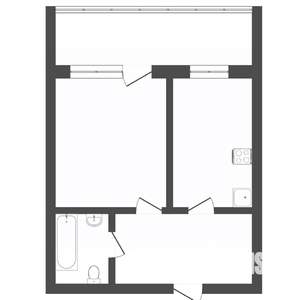 1-к квартира, вторичка, 39м2, 2/18 этаж