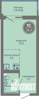 Студия квартира, вторичка, 25м2, 5/26 этаж